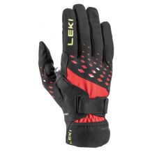 Hanskat Leki Ultra Trail Storm Shark (mustapuna-keltainen)