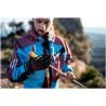 Trail gloves Leki ultra trail storm shark (black-red-neonyellow)