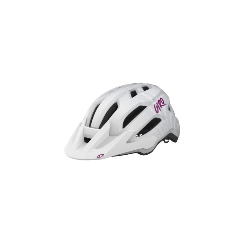 Casco MTB giovanile GIRO fixture II (Matte White/Pink Ripple) Bambino