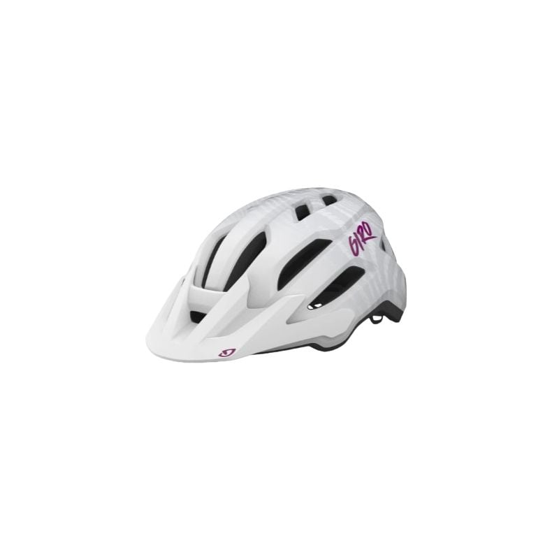 GIRO fixture II jeugd MTB helm (Matwit/Roze Rimpeling) Kind