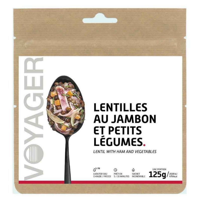 Piatto liofilizzato Voyager Lenticchie con prosciutto e verdure novelle