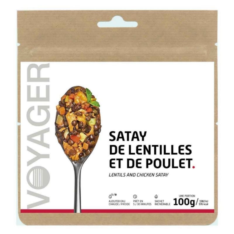 Piatto liofilizzato Voyager Lenticchie e pollo satay