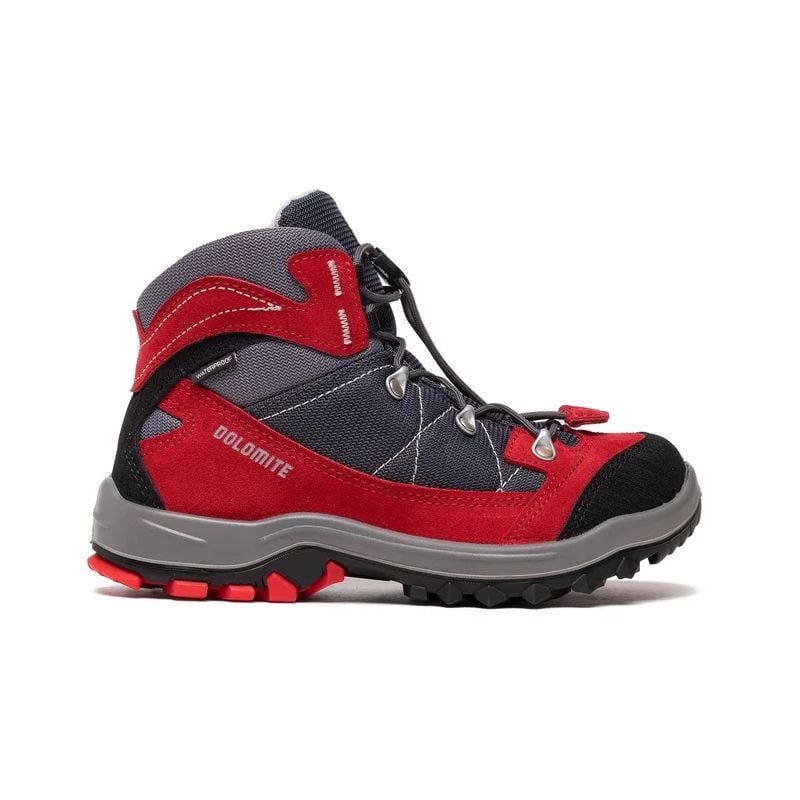 Vandrestøvler Dolomite Davos Kid WP (Fiery Red/anthracite Grey) Børn