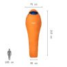 Schlafsack Millet Baikal 750 Reg (Sky diver)