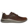 Skechers Delson 3.0 - Glavine (Tummanruskea Nahka) Miesten kengät