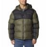 Untuvatakki Columbia Pike Lake II hupullinen takki (Stone Green, Shark) Miehet