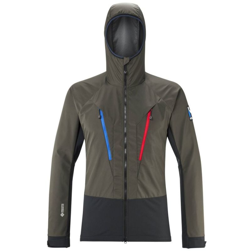 Softshell til mænd Millet Trilogy V INF JKT M (BLACK/DEEP JUNGLE)