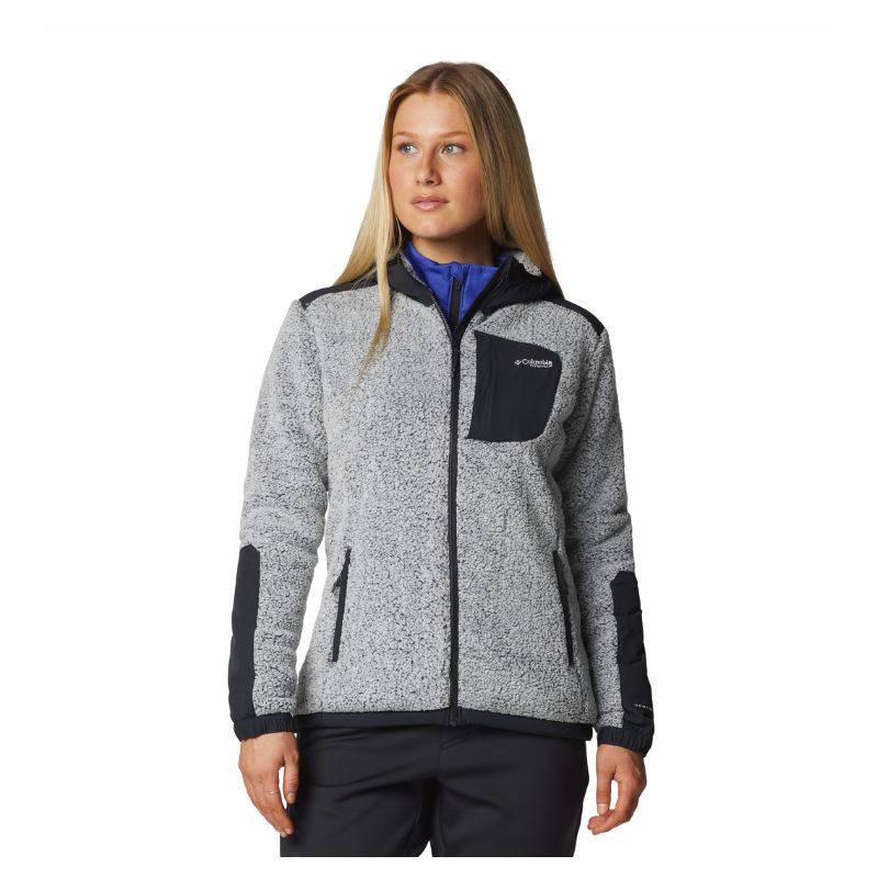 Para mujer Columbia Arctic Crest Sherpa Fleece Jacket (Blanco, Negro)