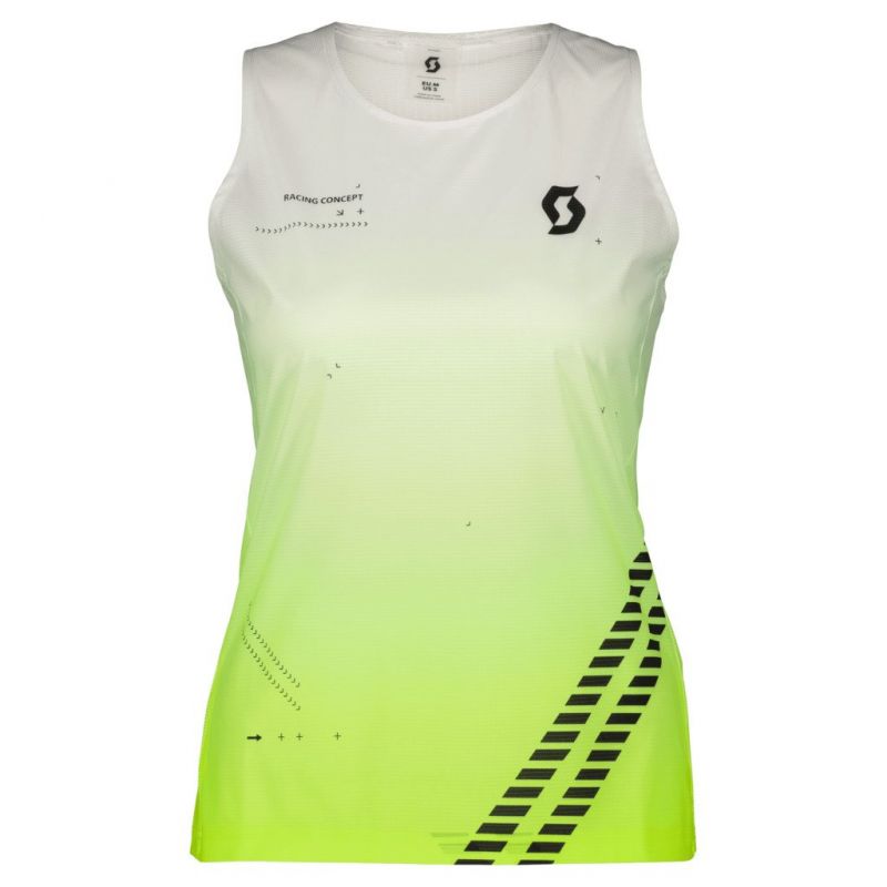 Débardeur running Scott SCO Tank RC Run (yellow/Black) Femme