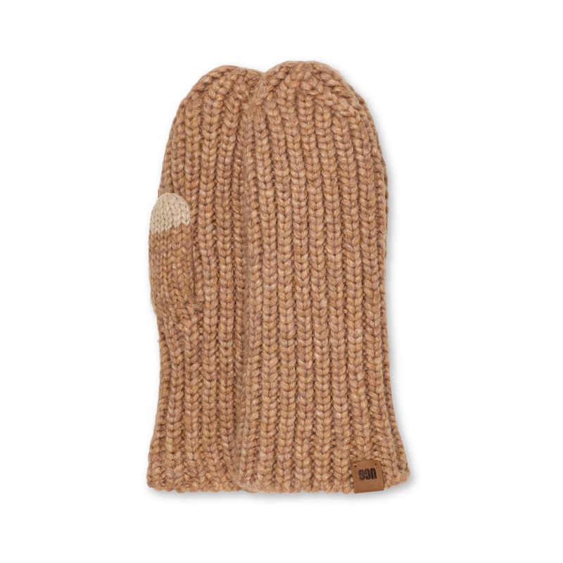 Mittens UGG CHUNKY RIB MITTEN (CAMEL) Women