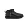UGG W CLASSIC ULTRA MINI LTHR REGEN (SVART)