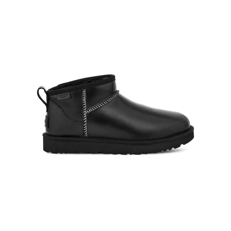 Mini botas UGG CLASSIC ULTRA MINI LTHR REGEN (BLACK) Mujer