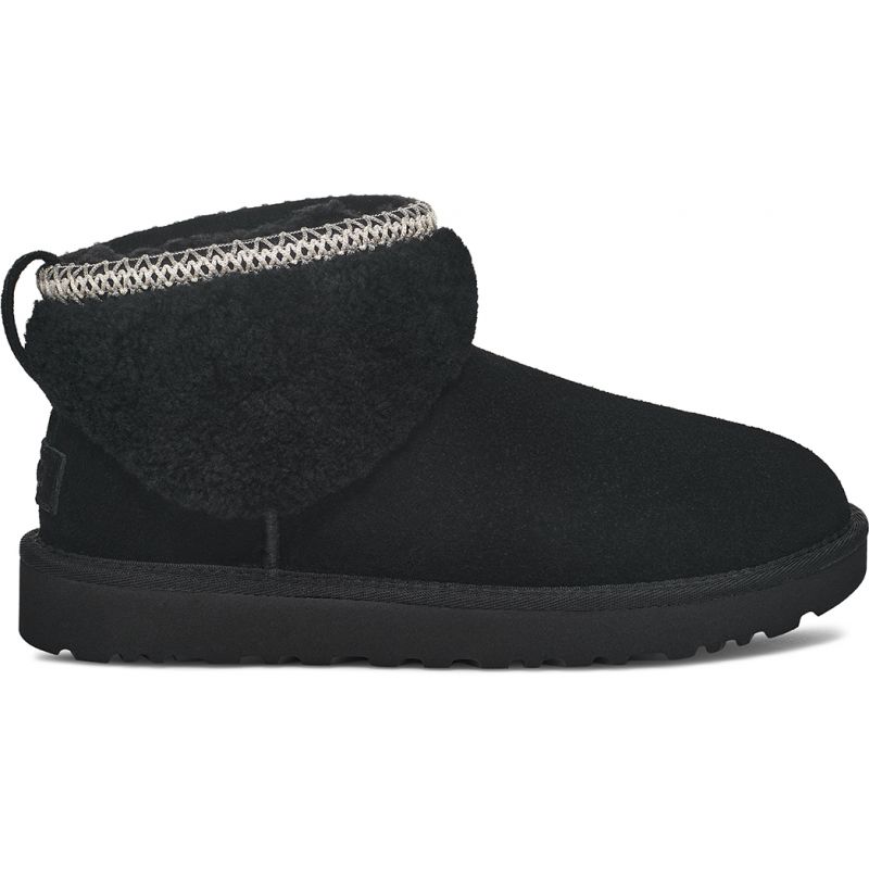 Mini boots UGG CLASSIC ULTRA MINI MAXI CURLY (BLACK) Woman