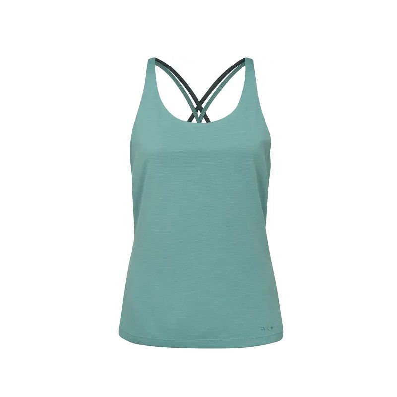 Hupullinen yläosa Rab Planar Vest (Glacier Blue) Naisten