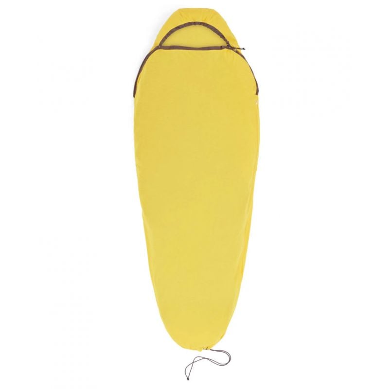 Drap de sac Sea to Summit Reactor Sleeping Bag Liner - Mummy / Drawcord- Compact - Yellow ()