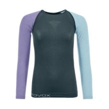 Camiseta de manga larga Ortovox 120 COMP LIGHT LONG SLEEVE (gris ártico oscuro) Mujer