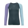 Langærmet top Ortovox 120 COMP LIGHT LONG SLEEVE (dark arctic grey) Dametøj