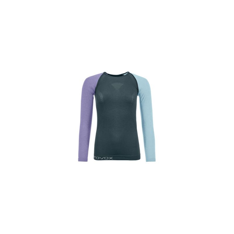 Lange mouwen top Ortovox 120 COMP LIGHT LONG SLEEVE (donker poolgrijs) Dames