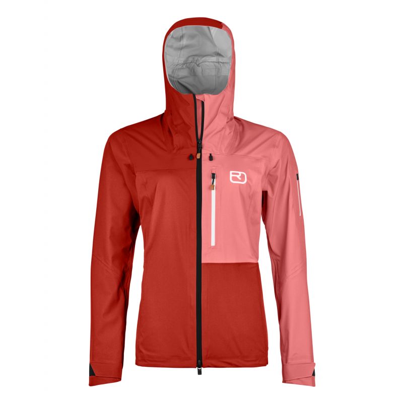 Klatrejakke Ortovox 3L ORTLER JACKET W (sunset orange) Women's