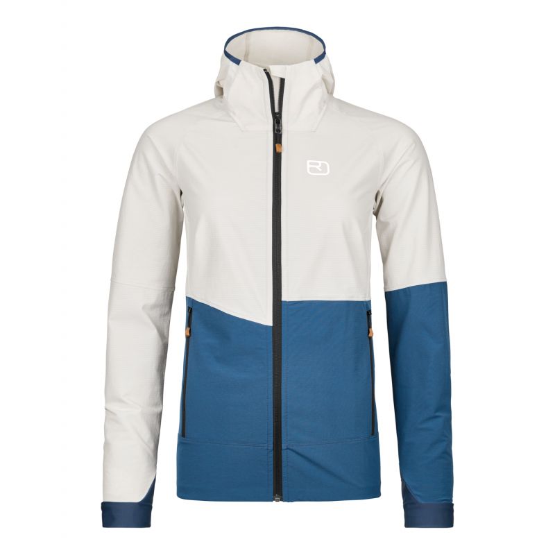 Giacca softshell Ortovox PUNTA BERRINO HOODED JACKET W (gesso bianco)