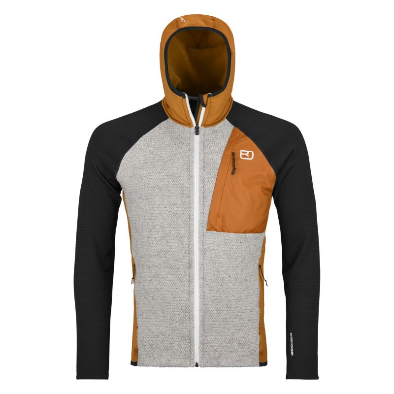 Heren fleece met capuchon Ortovox Fleece GP CLASSIC KNIT HOODY M (sluwe vos)