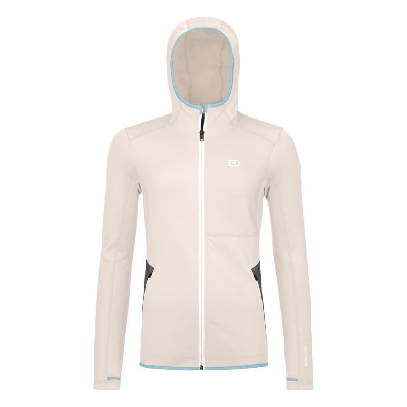 Naisten Ortovox FLEECE HOODY W (valkoinen liitu) fleeceä