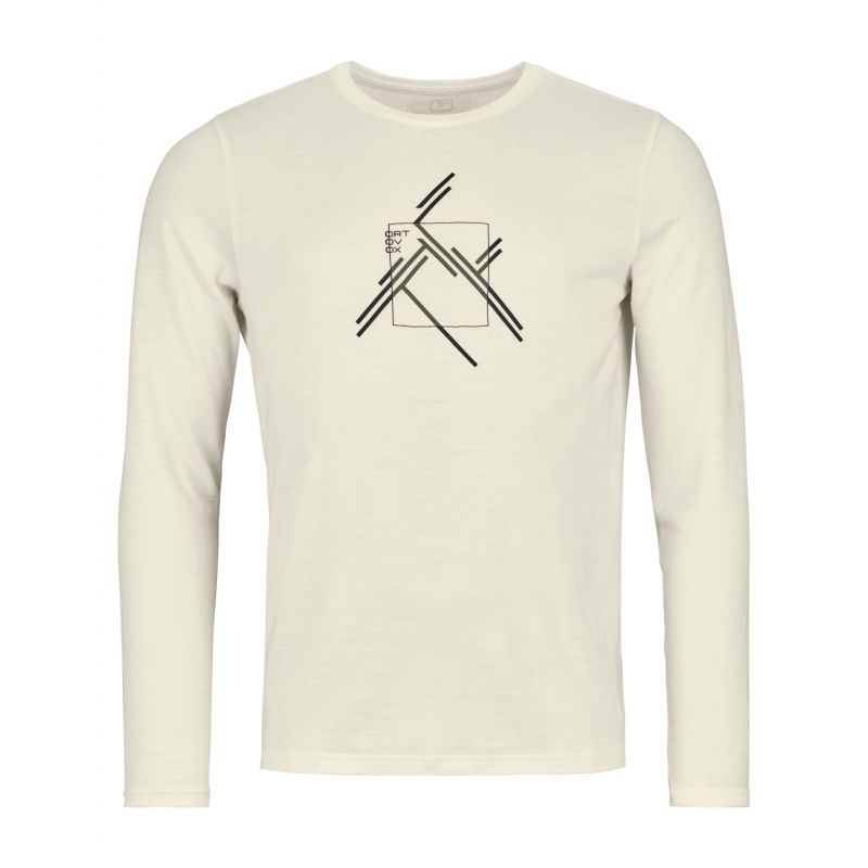 Langermet T-skjorte for menn Ortovox 185 MERINO MTN CUTOUT LS M (ufarget)