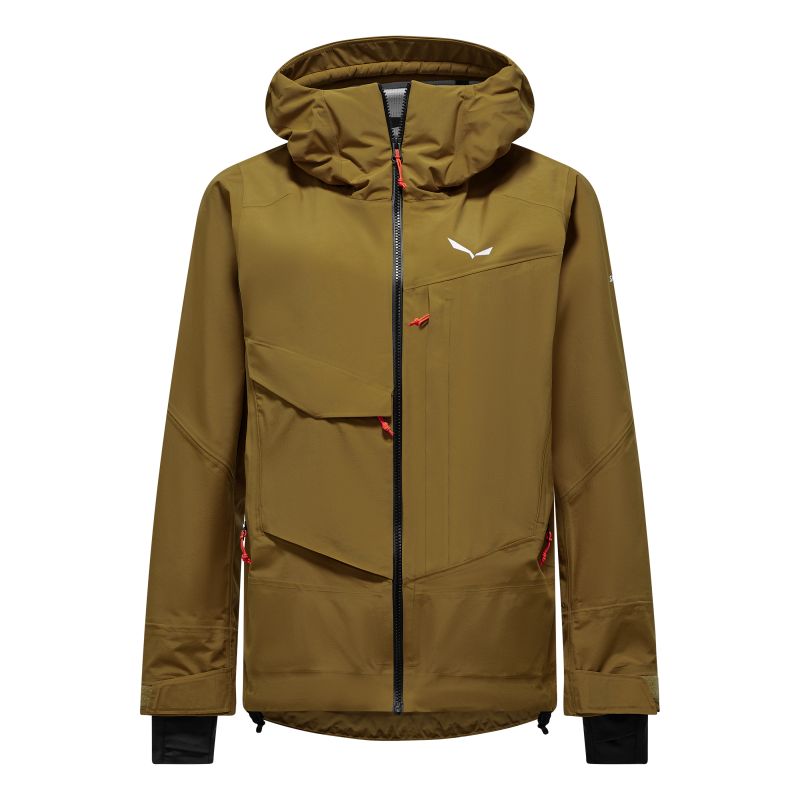 Dames Hardshell jas Salewa SELLA FREE 3L PTX JACKET W (goudbruin)