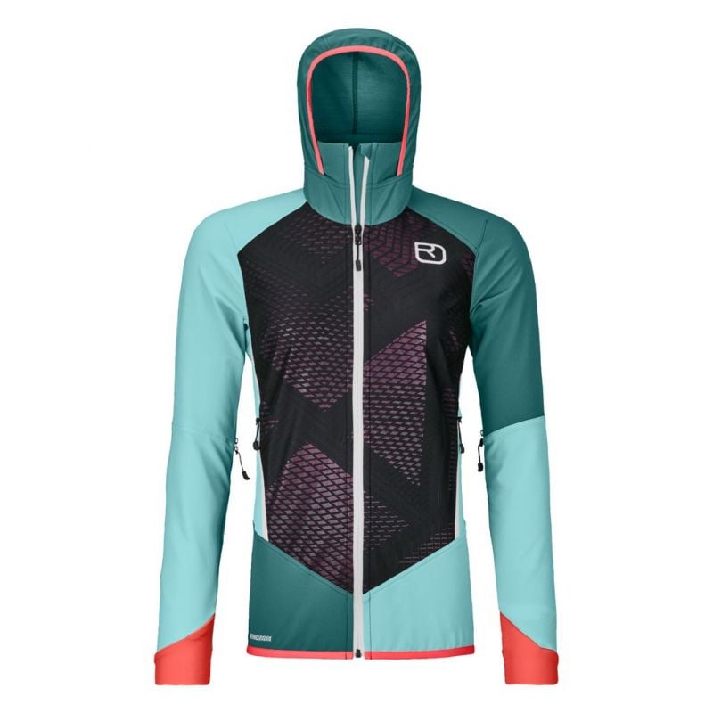 Women's softshell jacket Ortovox Col Becchei (ice waterfall)