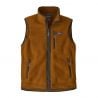 M's Retro Pile Vest Shelter Brown