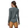 Patagonia W's L/S Cap Cool Merino Blend Grafisch Shirt ('73 Skyline: Nieuw Groen)