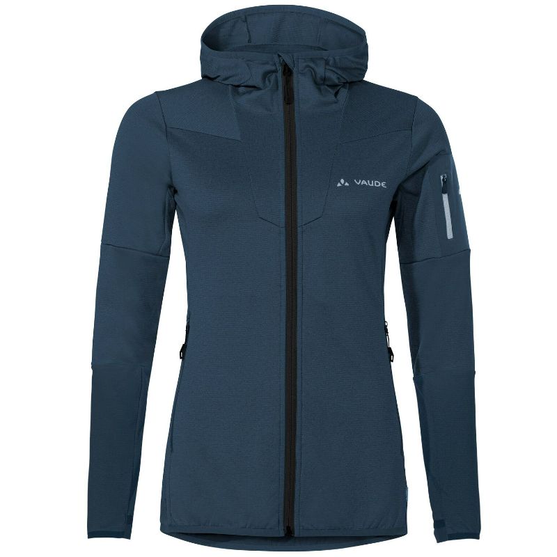 Fleece mit Kapuze Vaude Monviso (Dark sea uni) Damen