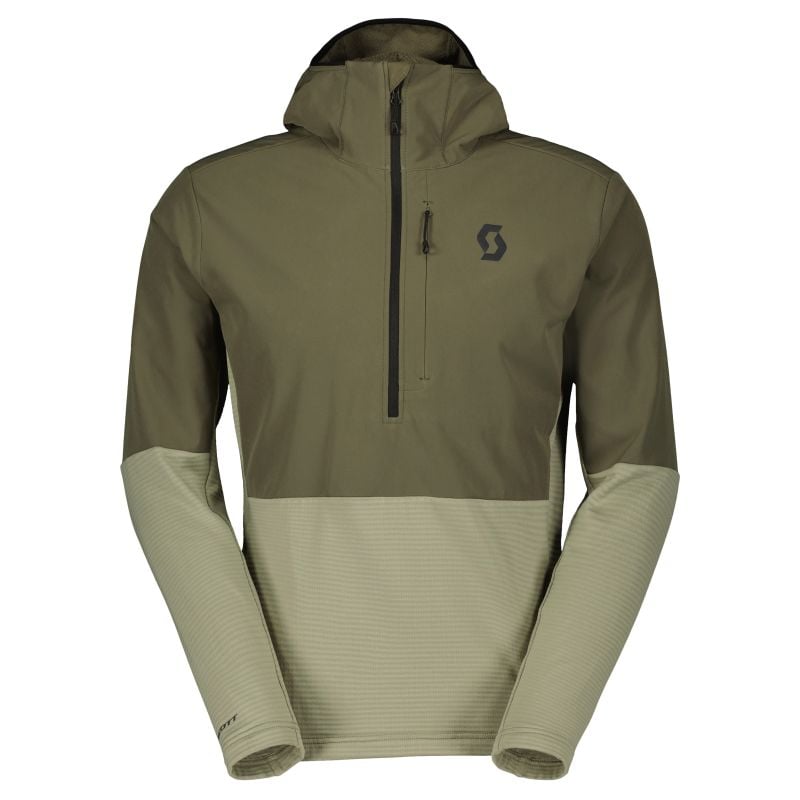 Takki Scott SCO Pullover M:n Defined Tech Hybrid (douglas green/dust grey) Miesten takki Scott SCO Pullover M:n Defined Tech Hyb