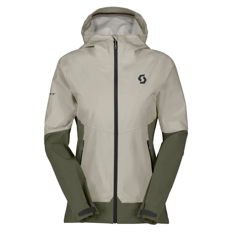 Takki Scott SCO Jacket W's Explorair Softshell (pölynvalkoinen/duglasinvihreä) Naisten Takki W's Explorair Softshell (pölynva