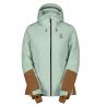 Scott SCO Jacket W's Ultimate Dryo Tech raikkaan vihreä/leivänruskea/EU M (raikkaan vihreä/leivänruskea)