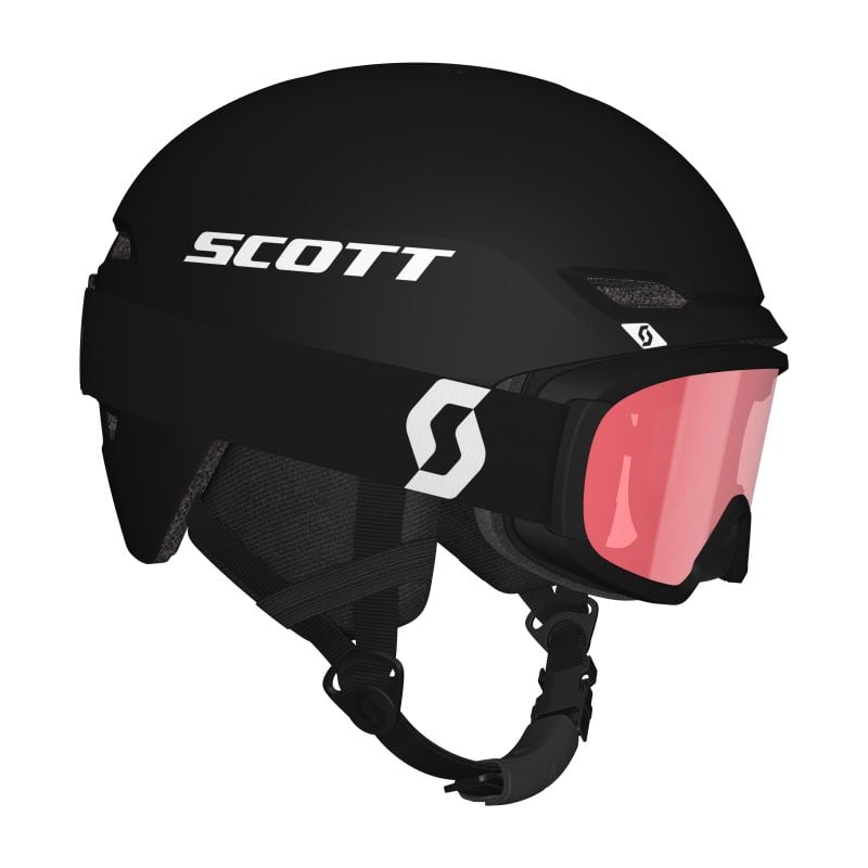 Pacchetto casco e maschera da sci Scott Combo Keeper 2+Goggle Jr Witty (stealth black)