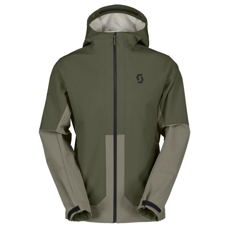 Scott SCO Jacket M's Explorair Softshell dust grey/douglas green/S (harmaa/douglas green)