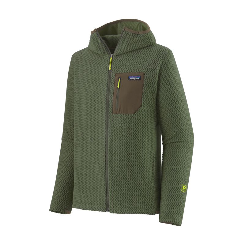 Polar Patagonia R1 Air Sudadera con capucha y cremallera (Torrey Pine Green) hombre