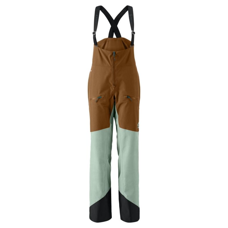 Dames skibroek Scott W's Vertic GTX 2L (broodbruin/ frisgroen)