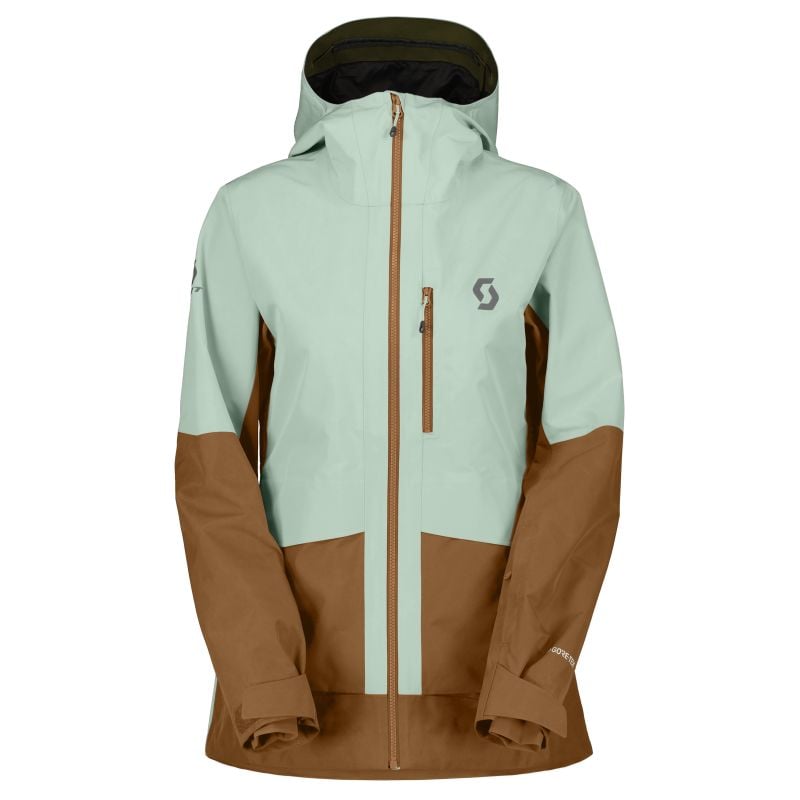 Scott SCO Jacket W's Vertic GTX 2L frisgroen/broodbruin/EU XS (frisgroen/broodbruin)