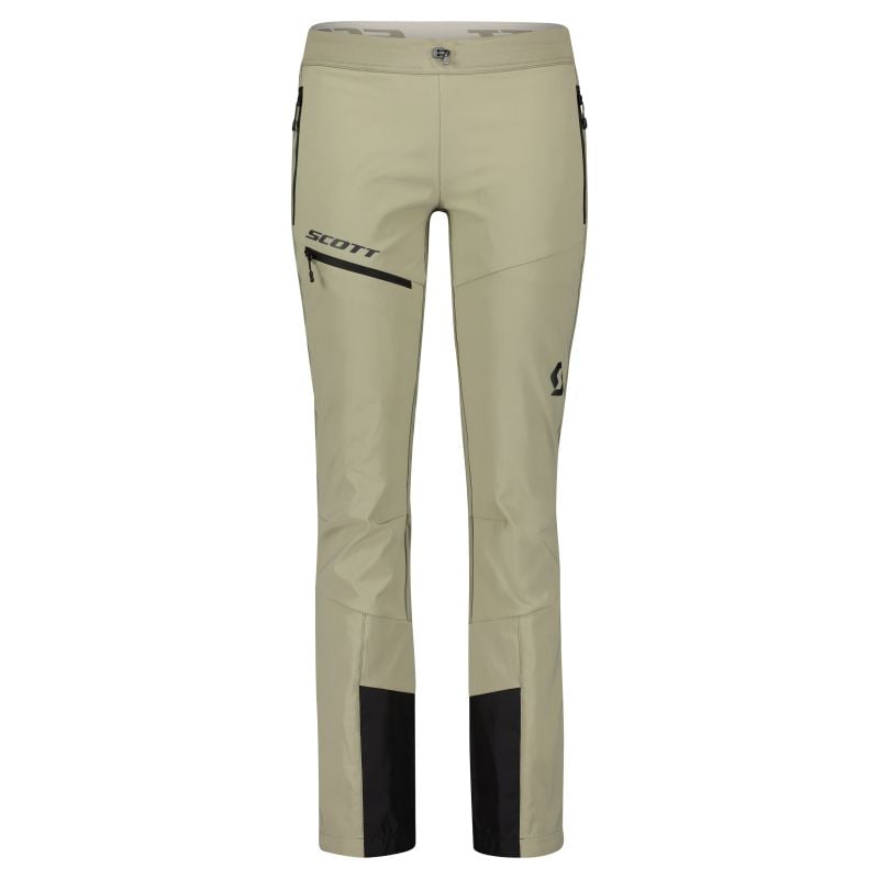 Naisten lasketteluhousut Scott Pants W's Explorair Softshell SL (pölynharmaa)