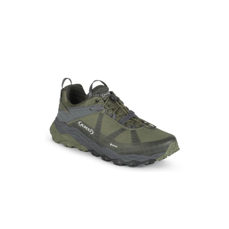 Men's fast hiking shoes AKU Flyrock Gore-Tex (Green/Gray)