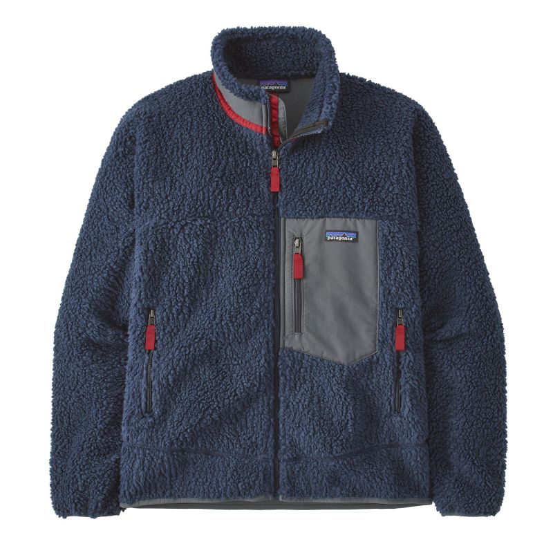 Polar fleece Patagonia M's Classic Retro-x Jkt (New Navy w/Wax Red) Heren