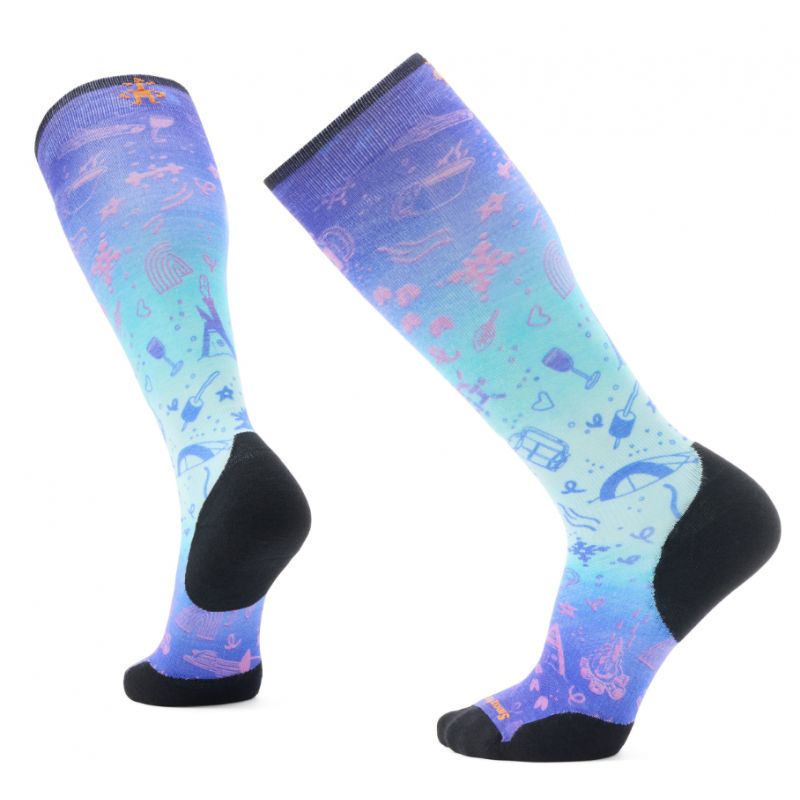 Skidstrumpor Smartwool Riktad kudde OTC Nature Doodles Print (Capri)