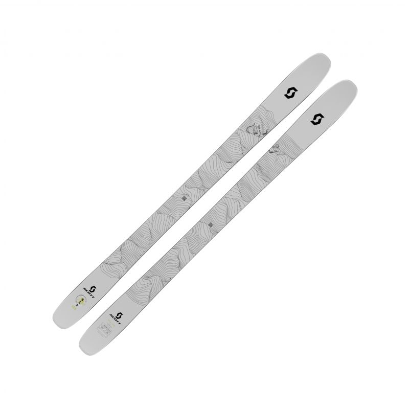 Fristående skidor Scott SEA 108 (vit/gul) Unisex - 2025