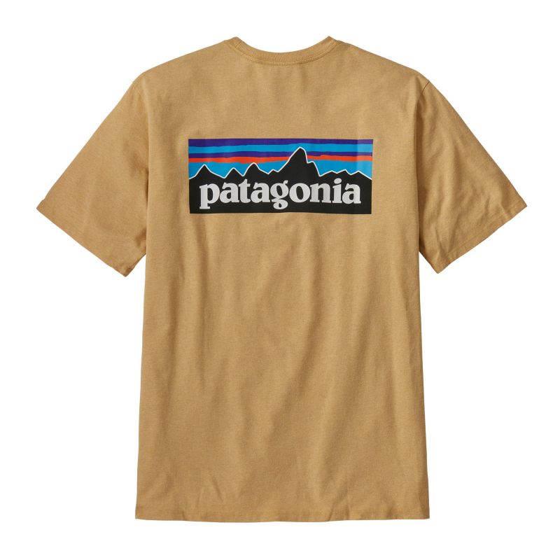 T-shirt Patagonia Heren P-6 Logo Responsibili-Tee (Beeswax Tan)