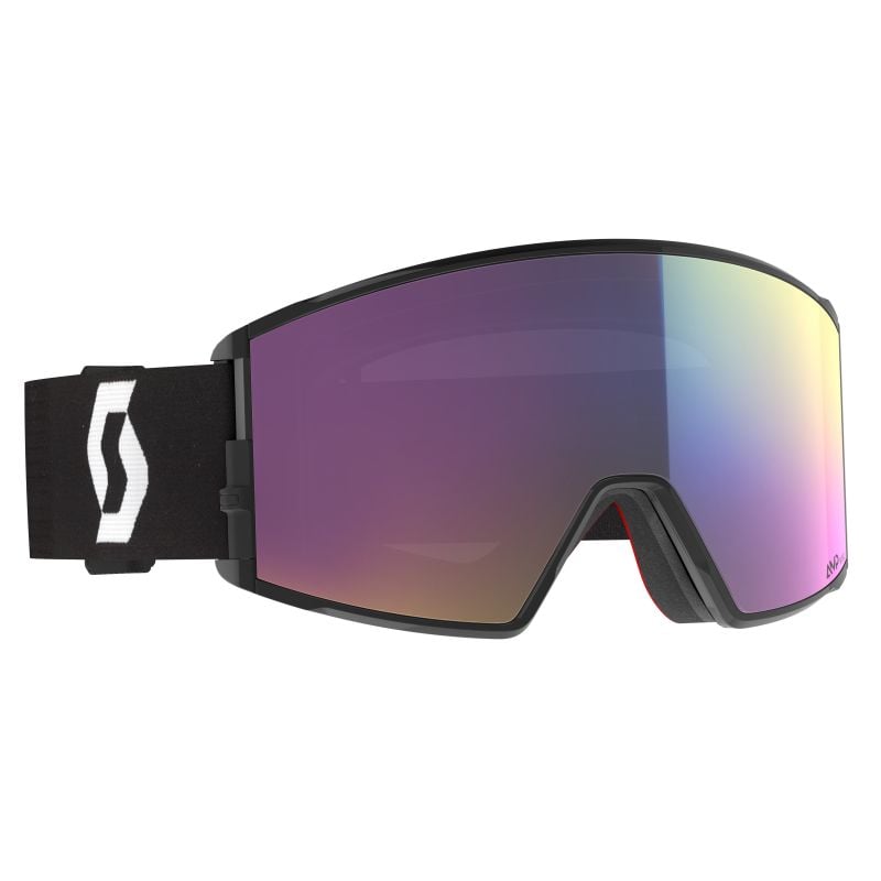 Maschera da sci Scott Goggle React (nero minerale/bianco)