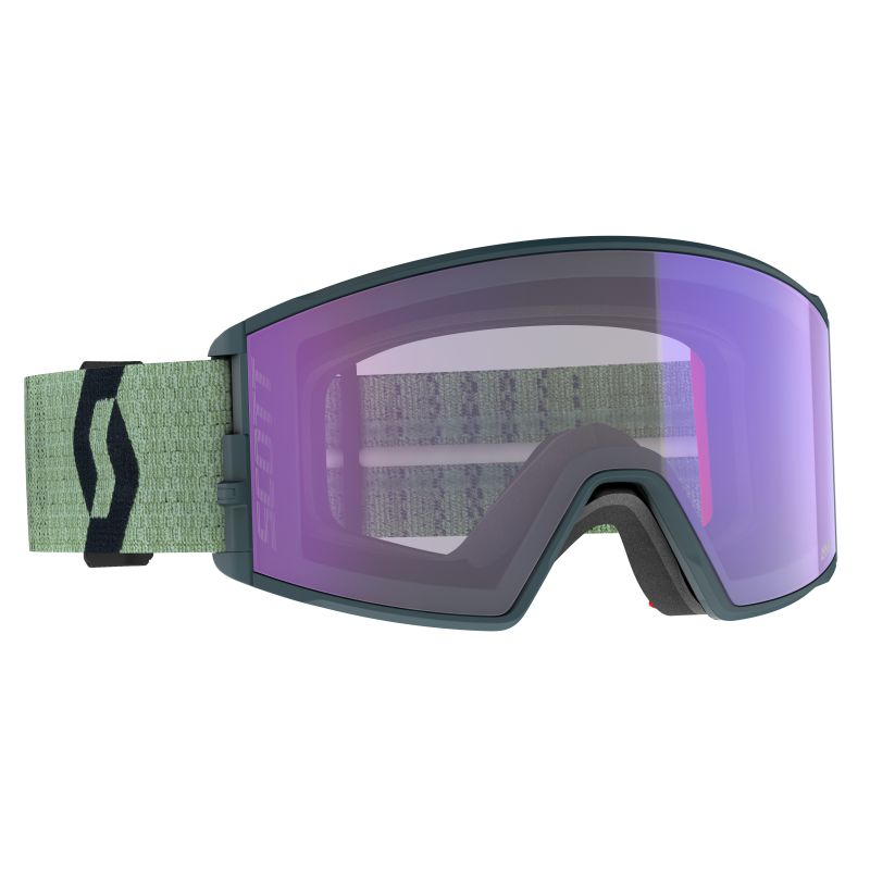 Skimaske Scott Goggle React LS S2-4 (blød grøn/sort)
