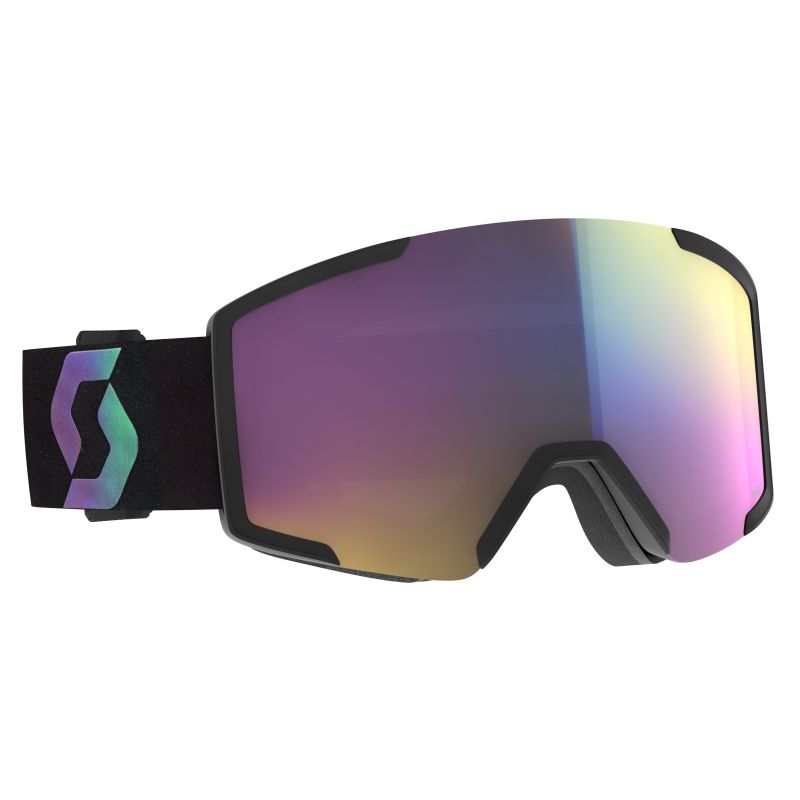 Skimasker Scott Goggle Shield S2 (zwart/aurora groen)