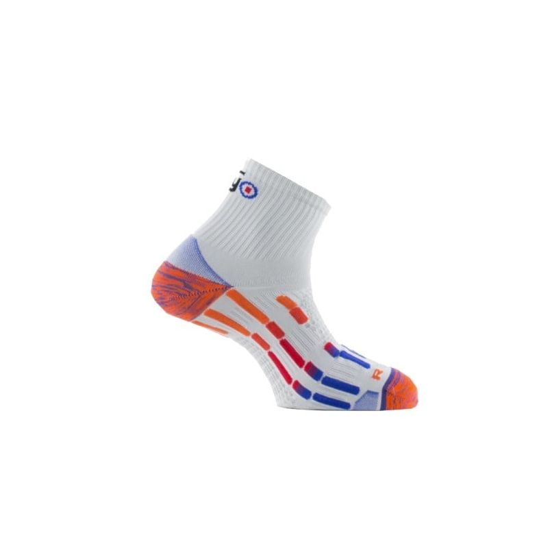 Chaussettes running Thyo SOQ PODY AIR RUN SILVER (BLANC/BLEU)